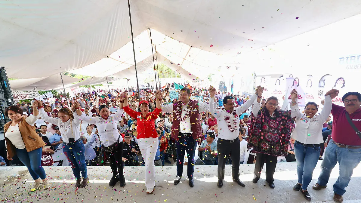 El evento estuvo ahora organizado por Morena para los morenistas